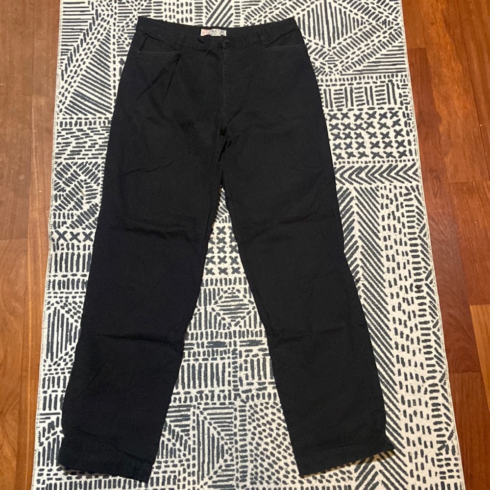 Black chino pants